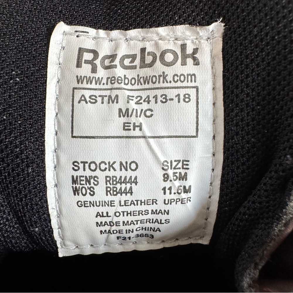 Reebok Men’s Trainex Lace-up Waterproof Work Boots - Composite Toe - Picture 8 of 12